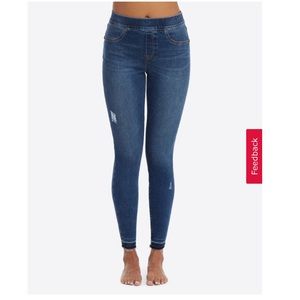 NWT Spanx Distressed Skinny Jeans